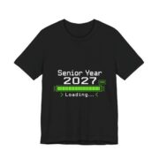 Senior Year 2027 Loading Graduation T-Shirt in Black