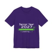 Senior Year 2027 Loading Graduation T-Shirt in Team Purple