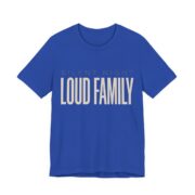 Silent Night, Loud Family Shirt - Funny Christmas Tee in True Royal