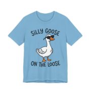 Silly Goose On The Loose Funny T-Shirt in Ocean Blue