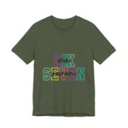 Six Seven Funny Meme T-Shirt in Military Green