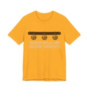 Sleigh Bells And Second Thoughts Shirt - Funny Christmas Tee in Gold