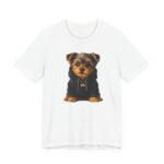 Small But Crazy Yorkie Dog T-Shirt in White