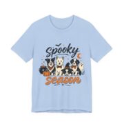 Spooky Season Dogs In Bow Ties T-Shirt in Baby Blue