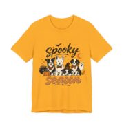 Spooky Season Dogs In Bow Ties T-Shirt in Gold