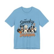Spooky Season Dogs In Bow Ties T-Shirt in Ocean Blue