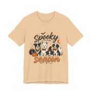 Spooky Season Dogs In Bow Ties T-Shirt in Sand Dune