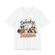 Spooky Season Dogs In Bow Ties T-Shirt in White