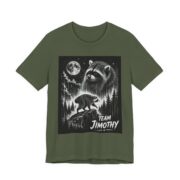 Team Jimothy Raccoon Moonlit Forest T-Shirt in Military Green