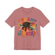 Team Jimothy Retro Groovy Raccoon T-Shirt in Heather Mauve