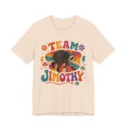 Team Jimothy Retro Groovy Raccoon T-Shirt in Soft Cream