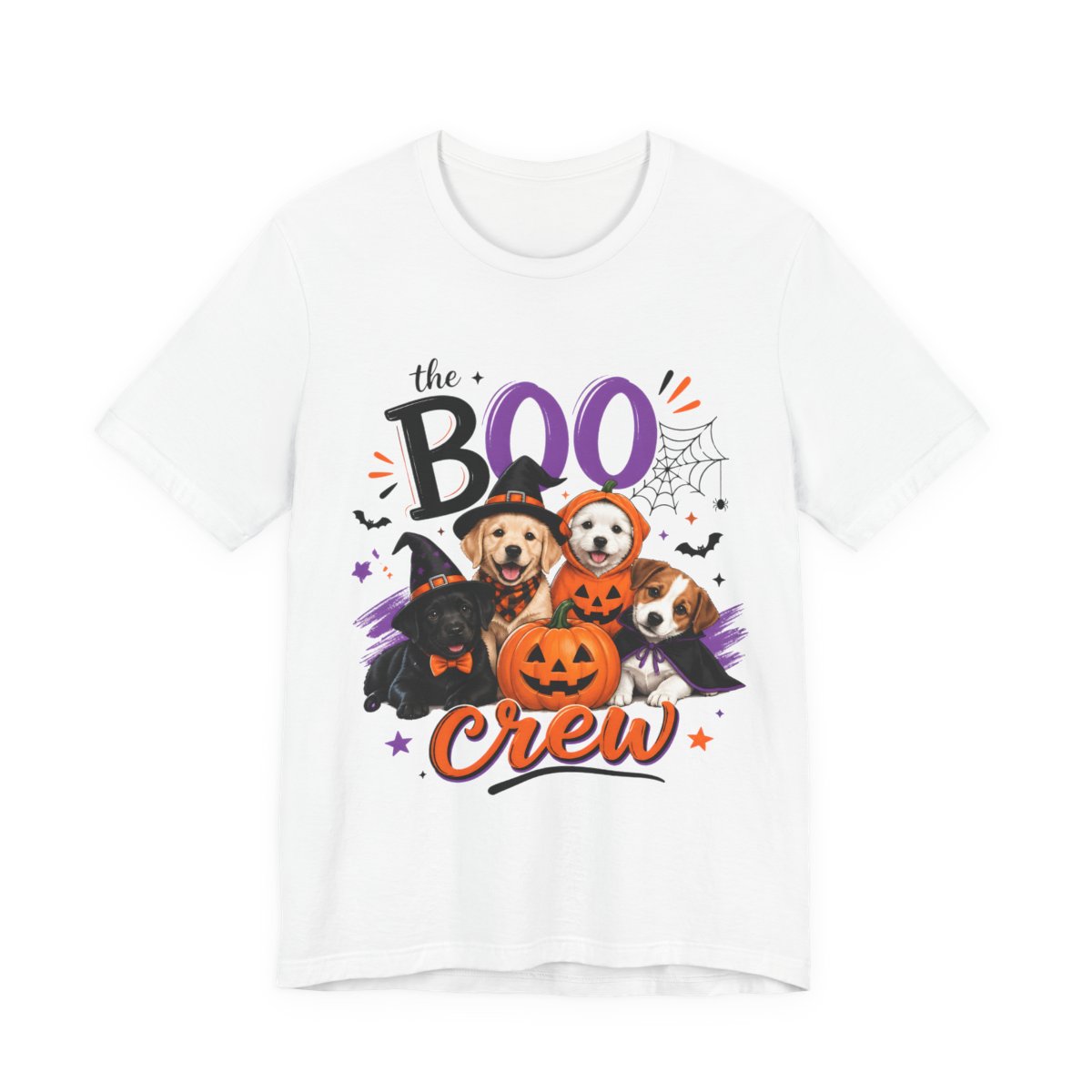 The Boo Crew Halloween Dogs T-Shirt in White