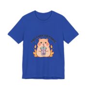 Too Cute To Panic Capybara Boba T-Shirt in True Royal