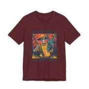 Trick Treat And Trophy Bucks Hunting T-Shirt in Maroon