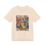 Trick Treat And Trophy Bucks Hunting T-Shirt in Soft Cream