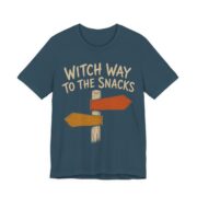 Witch Way To The Snacks Shirt - Funny Halloween Tee in Deep Teal