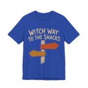 Witch Way To The Snacks Shirt - Funny Halloween Tee in True Royal