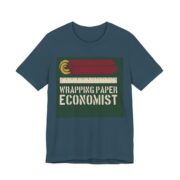 Wrapping Paper Economist Shirt - Funny Christmas Tee in Deep Teal