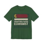 Wrapping Paper Economist Shirt - Funny Christmas Tee in Evergreen